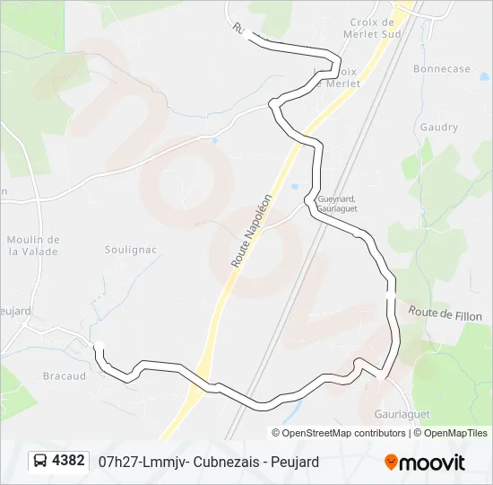 4382 Bus Line Map