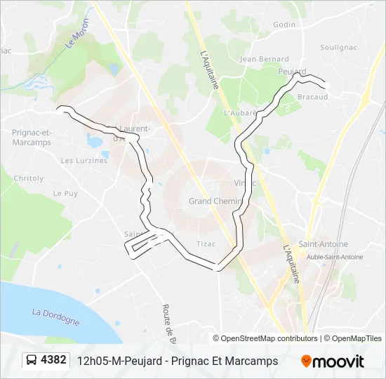 4382 Bus Line Map