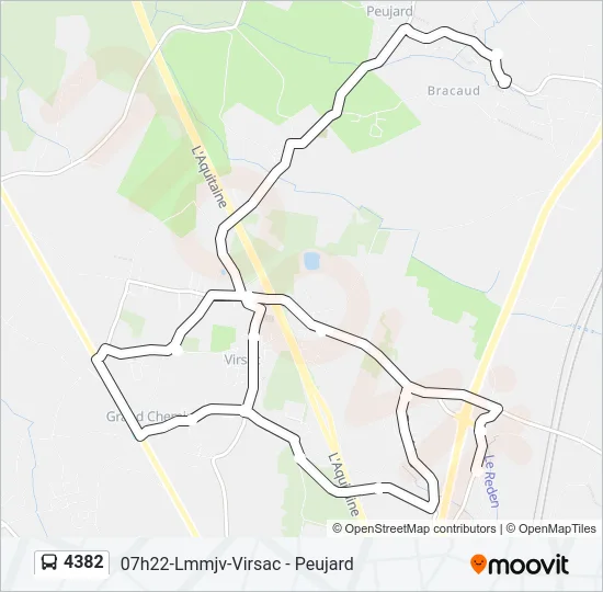 4382 Bus Line Map
