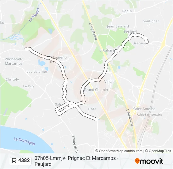 4382 Bus Line Map