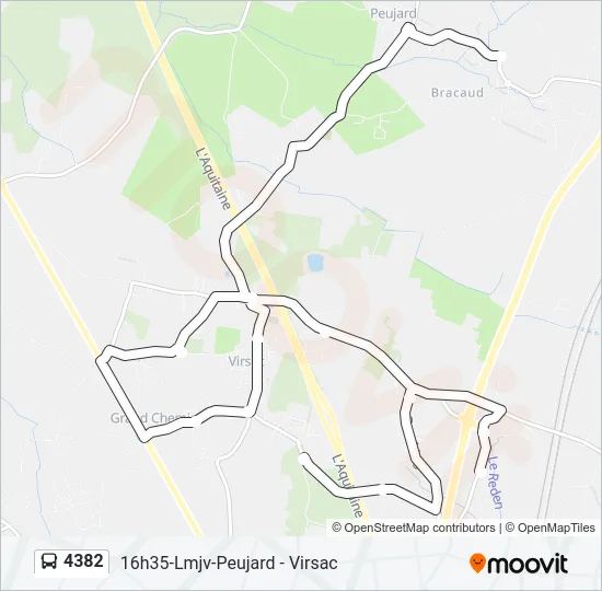 4382 Bus Line Map