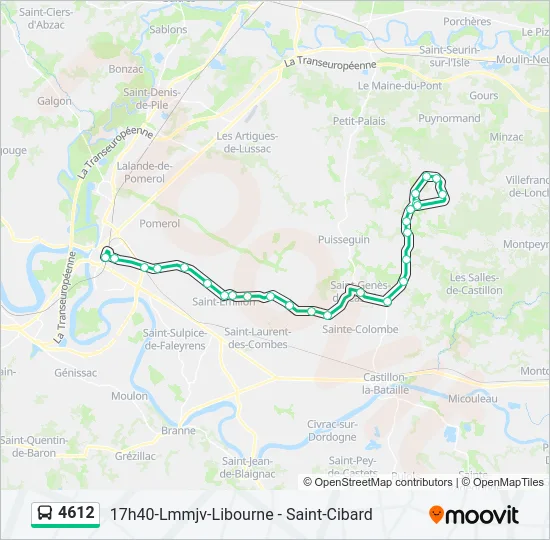 4612 Bus Line Map