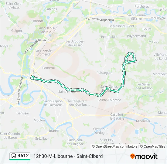 4612 Bus Line Map