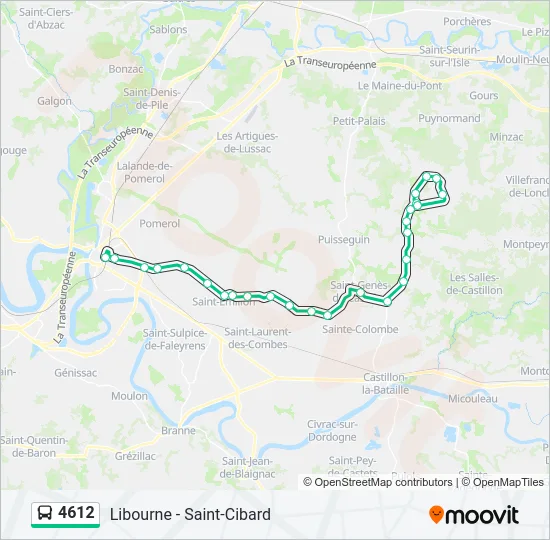 4612 Bus Line Map