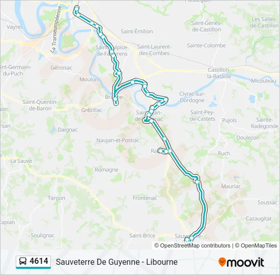 4614 Bus Line Map