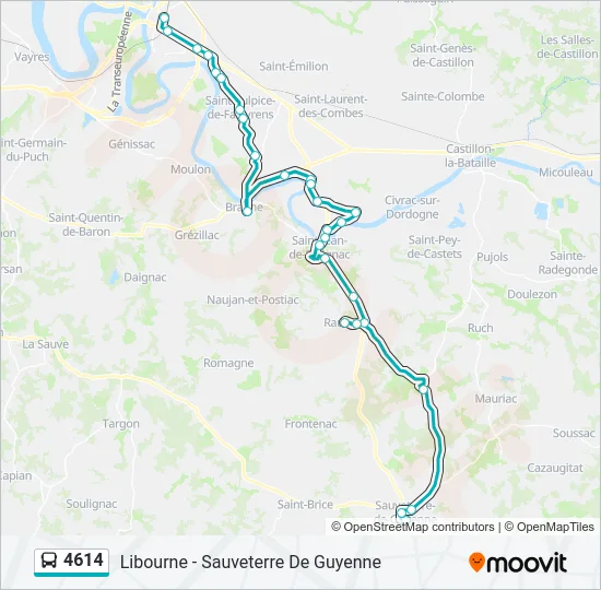 4614 Bus Line Map