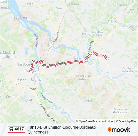 4617 Bus Line Map