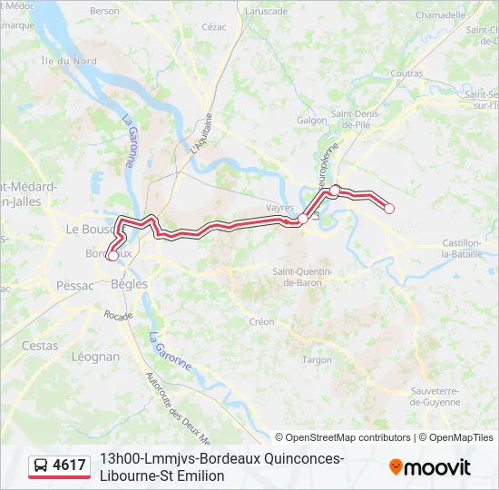 4617 Bus Line Map