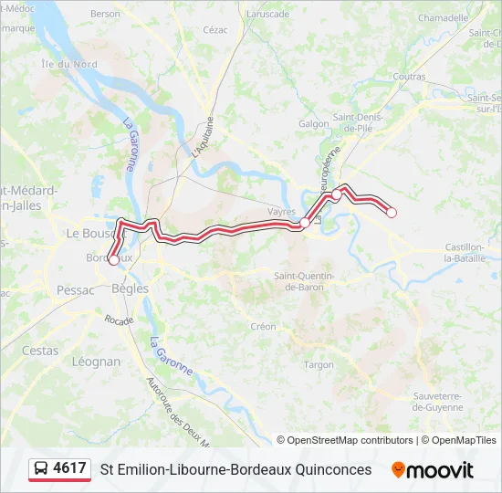 4617 Bus Line Map
