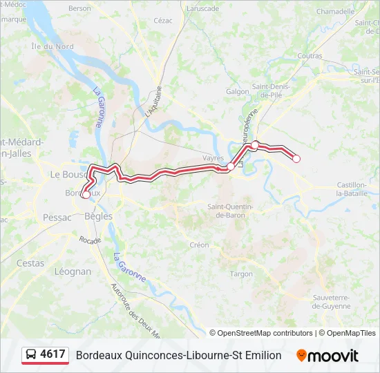 4617 Bus Line Map