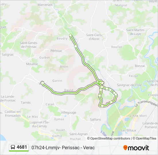 4681 Bus Line Map