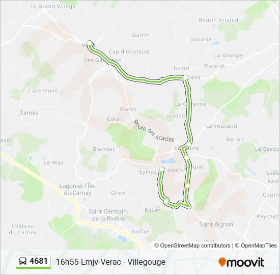 4681 Bus Line Map