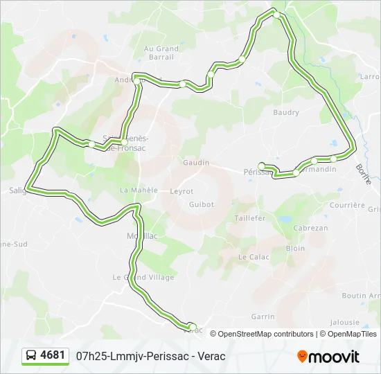 4681 Bus Line Map