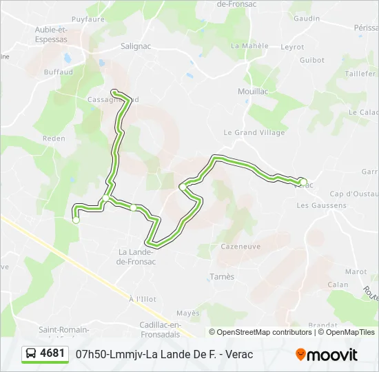 4681 Bus Line Map