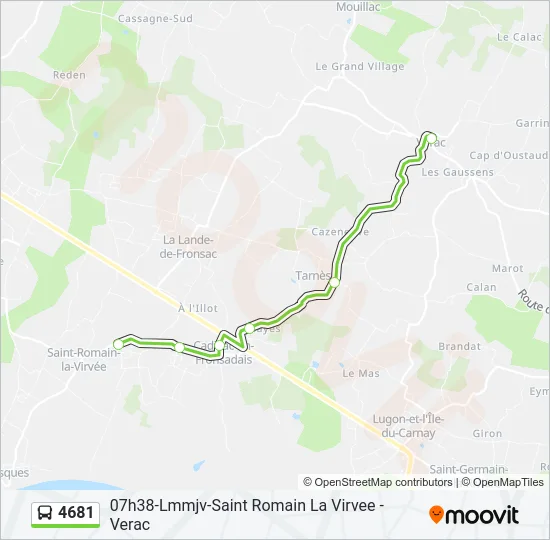 4681 Bus Line Map