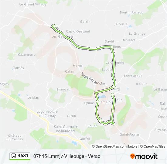 4681 Bus Line Map