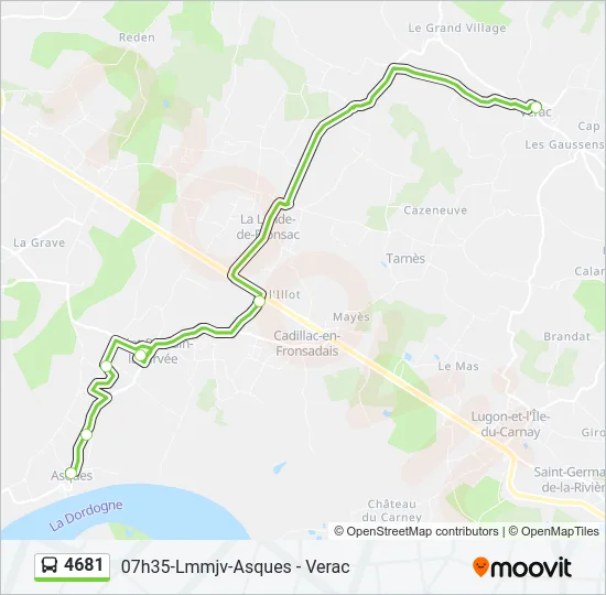 4681 Bus Line Map