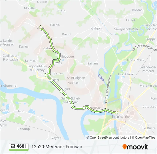 4681 Bus Line Map