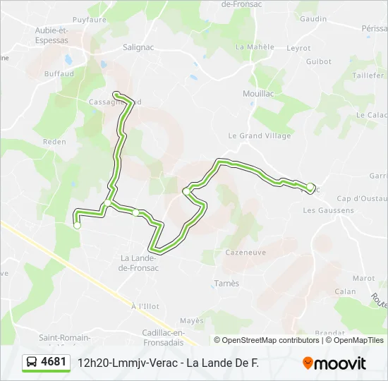 4681 Bus Line Map