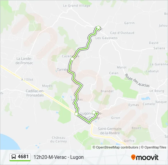 4681 Bus Line Map