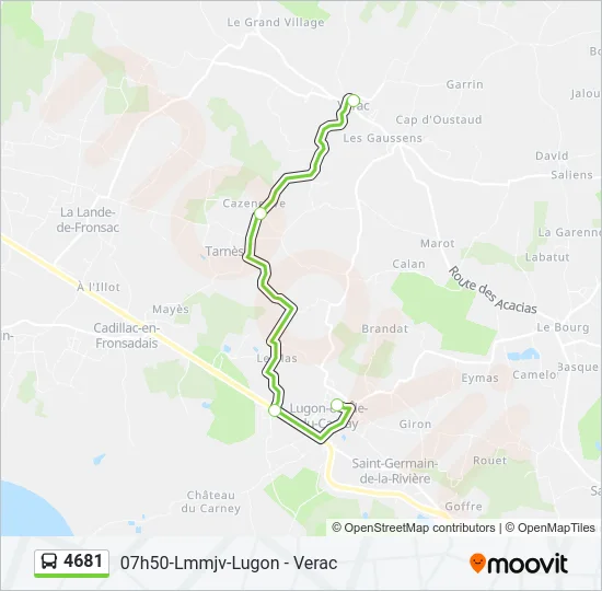 4681 Bus Line Map