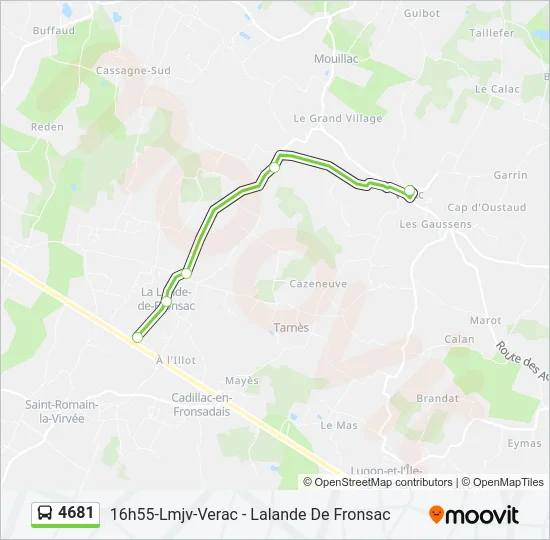 4681 Bus Line Map