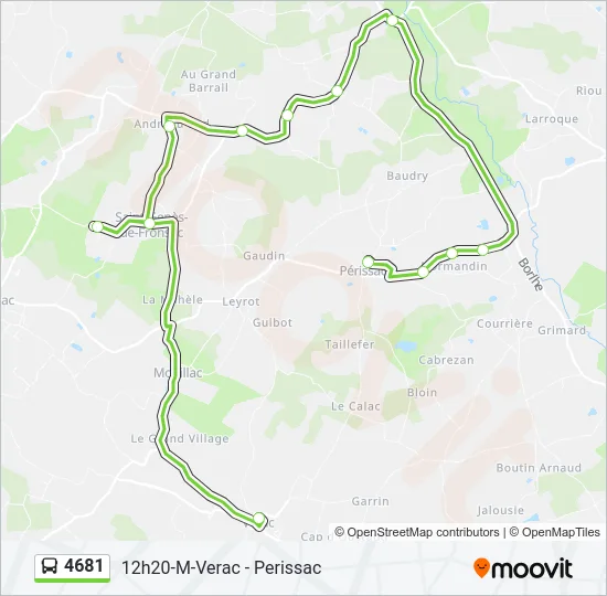4681 Bus Line Map