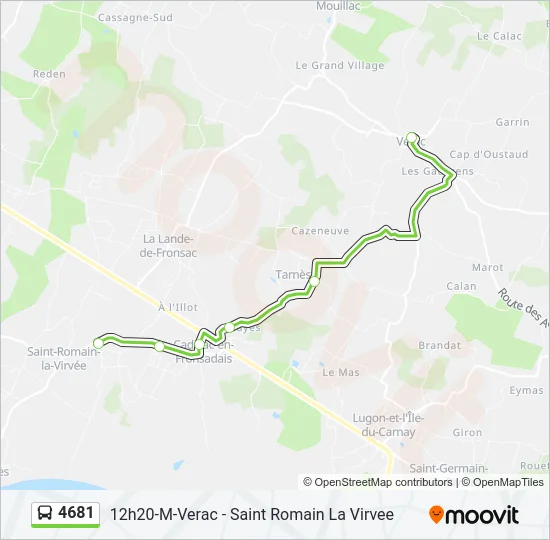 4681 Bus Line Map