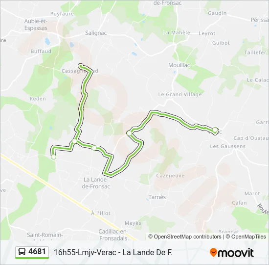 4681 Bus Line Map