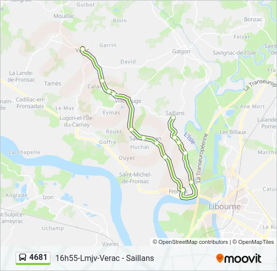 4681 Bus Line Map