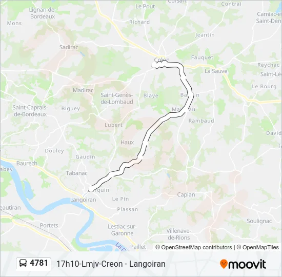 4781 Bus Line Map