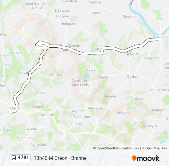 4781 Bus Line Map