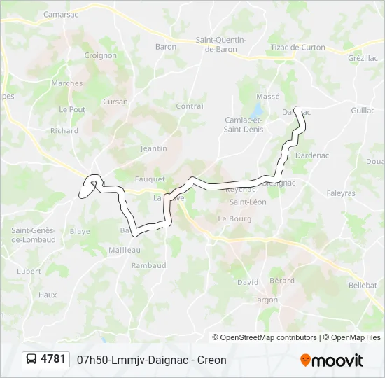 4781 Bus Line Map