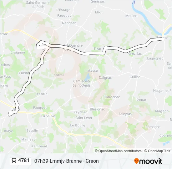 4781 Bus Line Map