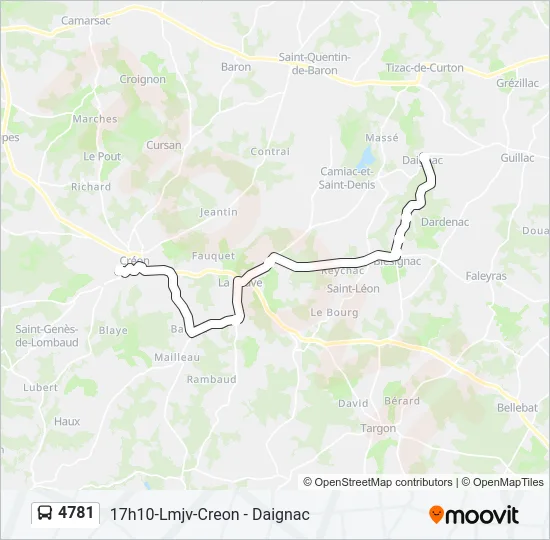 4781 Bus Line Map