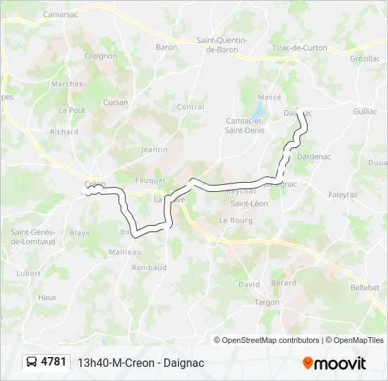 4781 Bus Line Map