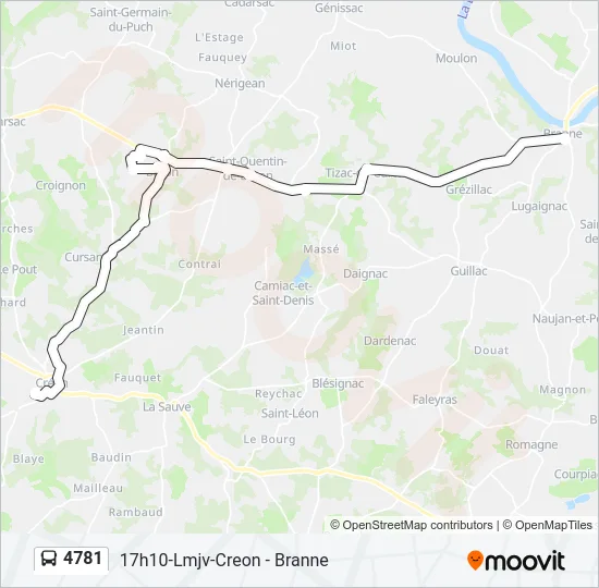 4781 Bus Line Map