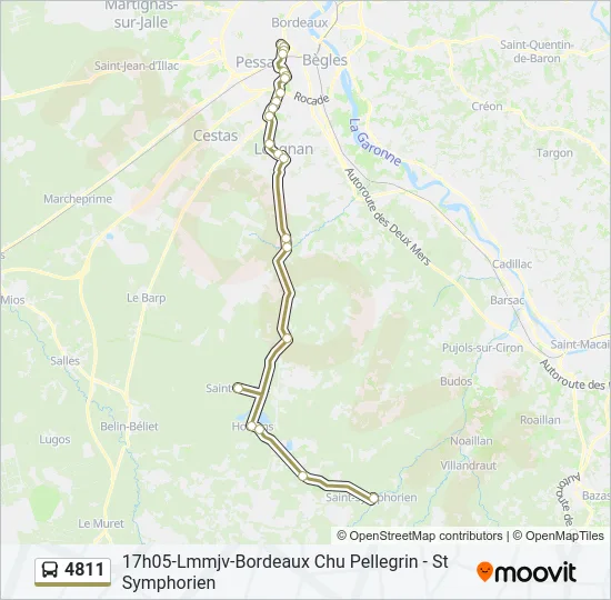 4811 Bus Line Map