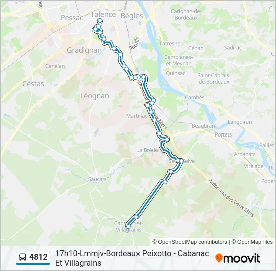 4812 Bus Line Map