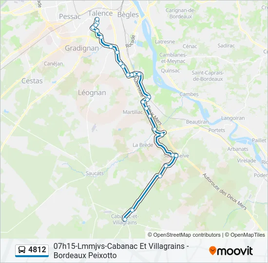 4812 Bus Line Map