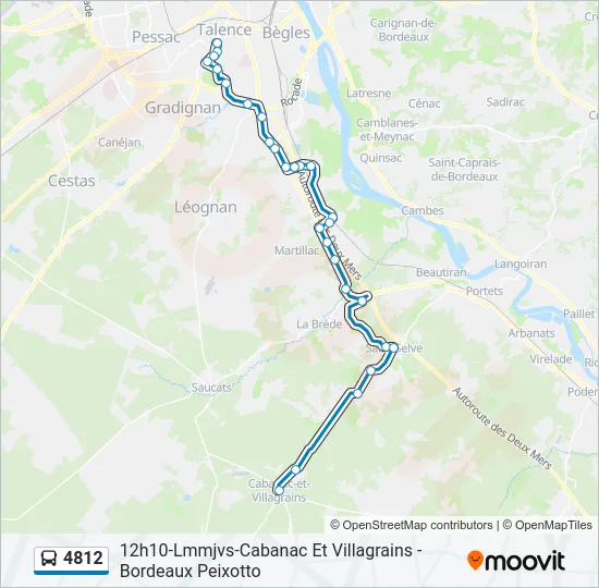 4812 Bus Line Map