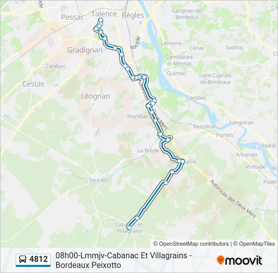 4812 Bus Line Map