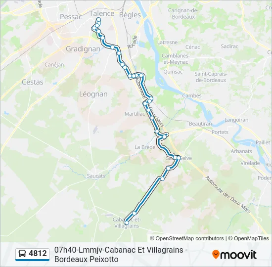 4812 Bus Line Map