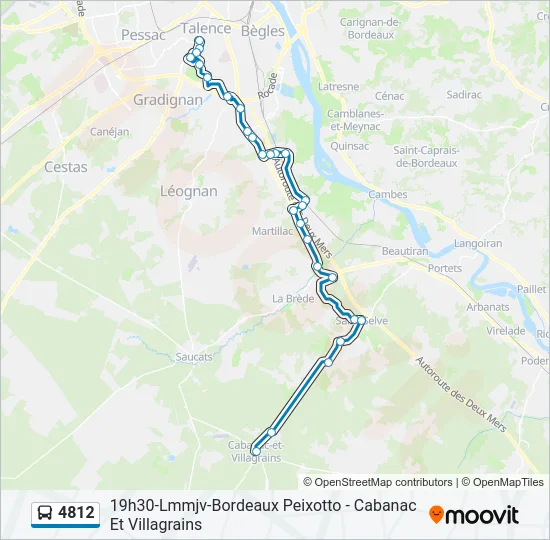 4812 Bus Line Map