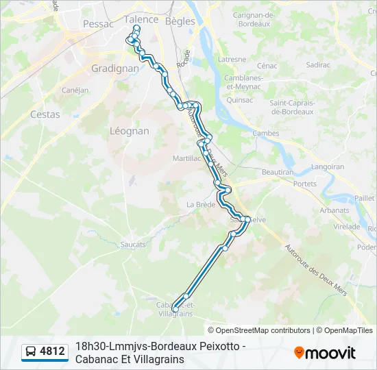 4812 Bus Line Map