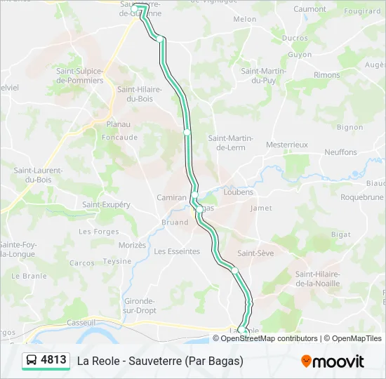 4813 Bus Line Map