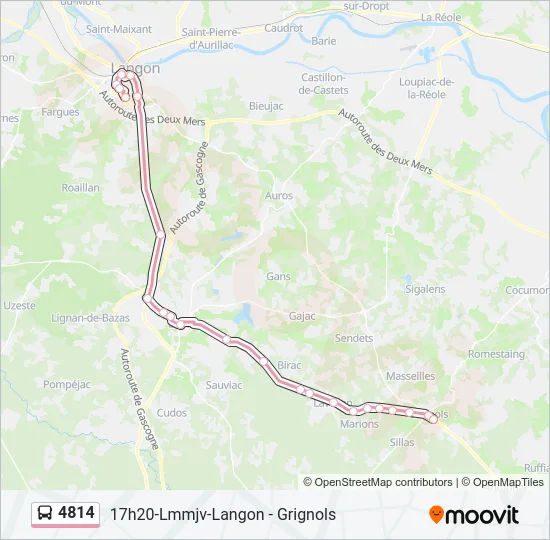 4814 Bus Line Map