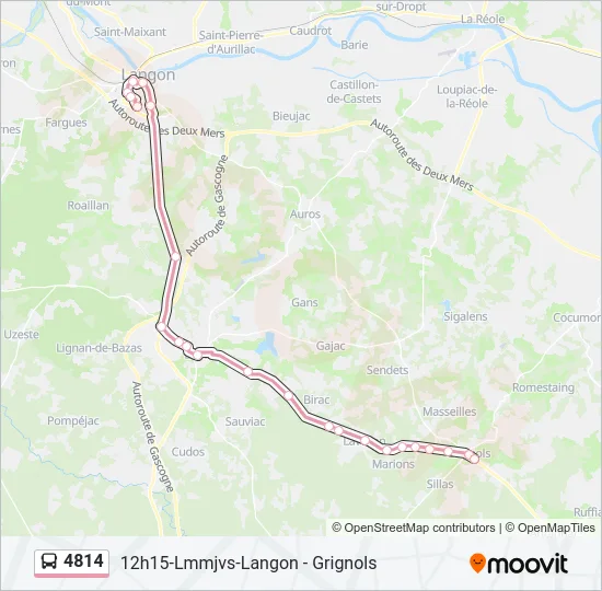 4814 Bus Line Map