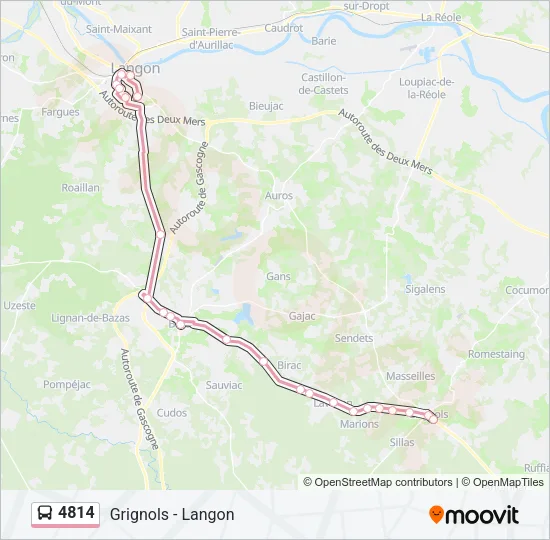 4814 Bus Line Map