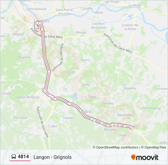 4814 Bus Line Map